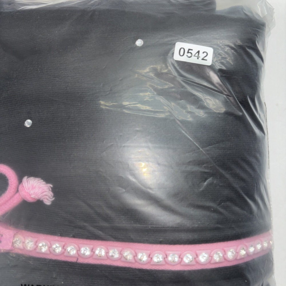 Quacker Factory Embellished Studded Full Zip Black/pink‎ Hoodie Womens XL - Picture 7 of 7